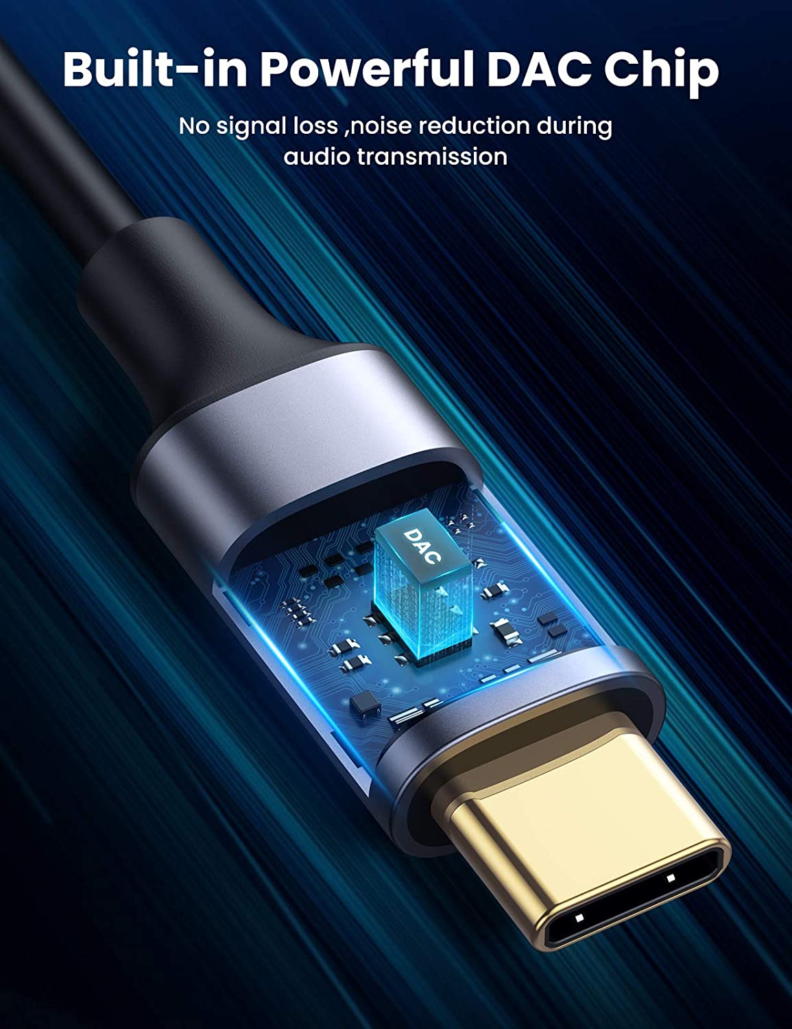 Cabo de áudio UGREEN USB-C par - Car Jack avaliação e preço